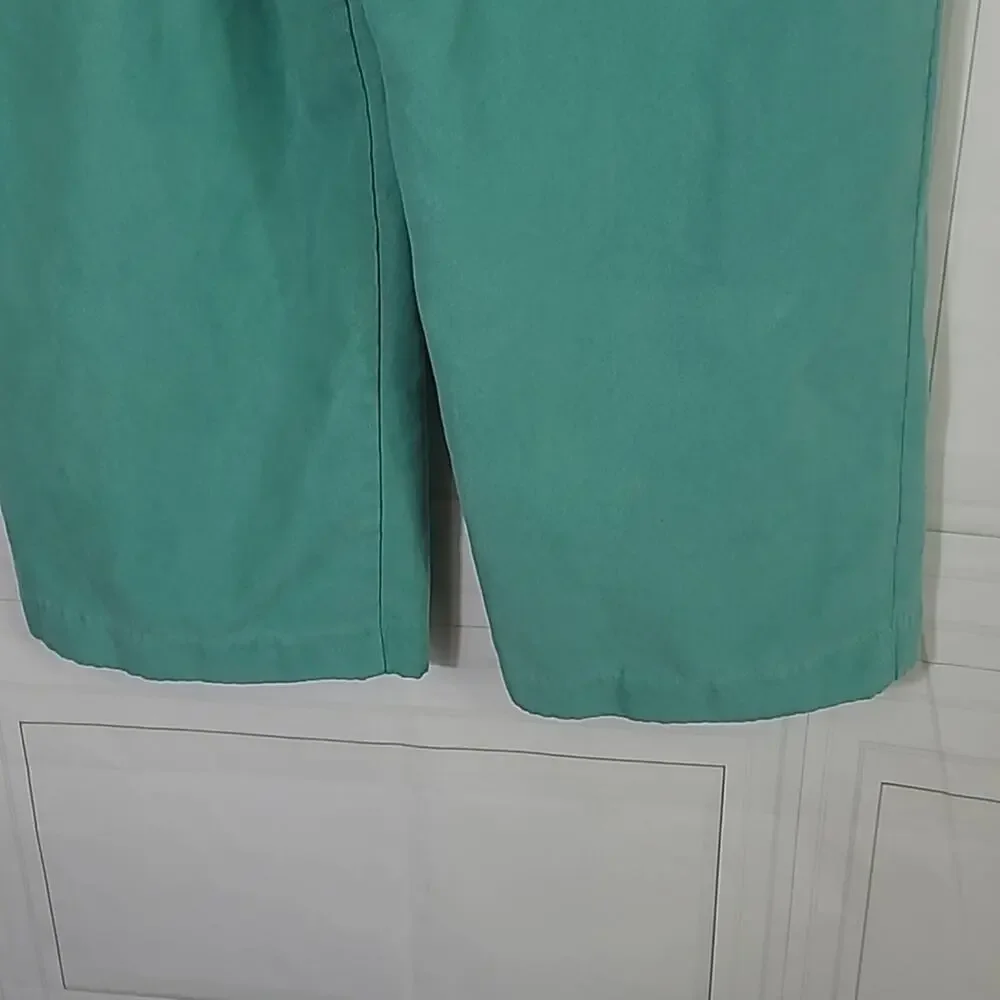 Alfred Dunner SZ 18 Pants Green Pull On Elastic High Waist Granny Core *FLAW* - Picture 7 of 10